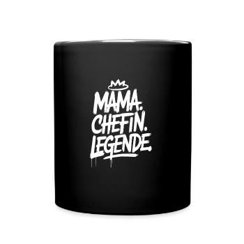 Mama Chefin - Tasse einfarbig - Schwarz - Vorne
