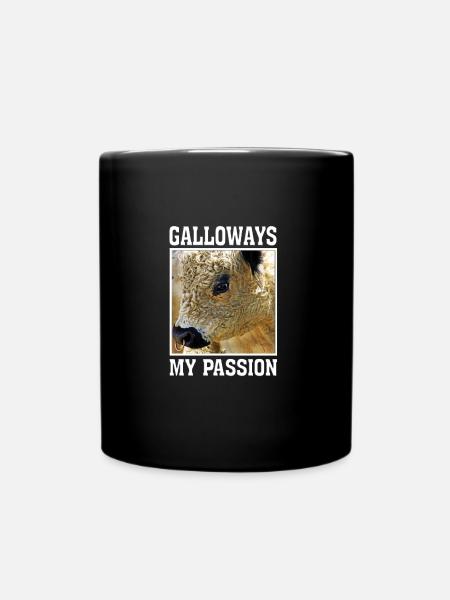 galloway / galloways / schottland / passion - Tasse einfarbig - Schwarz