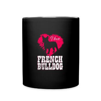 French Bulldog - Full Colour Mug - black - Front