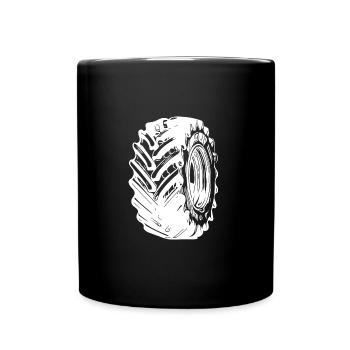 D’énormes pneus pour le sport et les tracteurs - Mug uni - noir - Devant