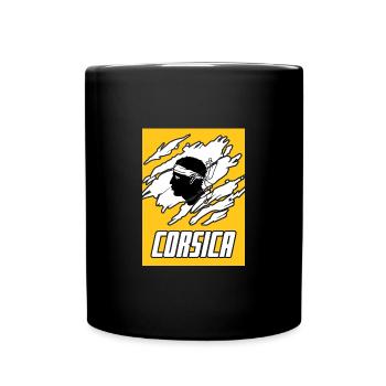 Korsika Insel - Tasse einfarbig - Schwarz - Vorne