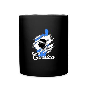 Korsika Insel - Tasse einfarbig - Schwarz - Vorne