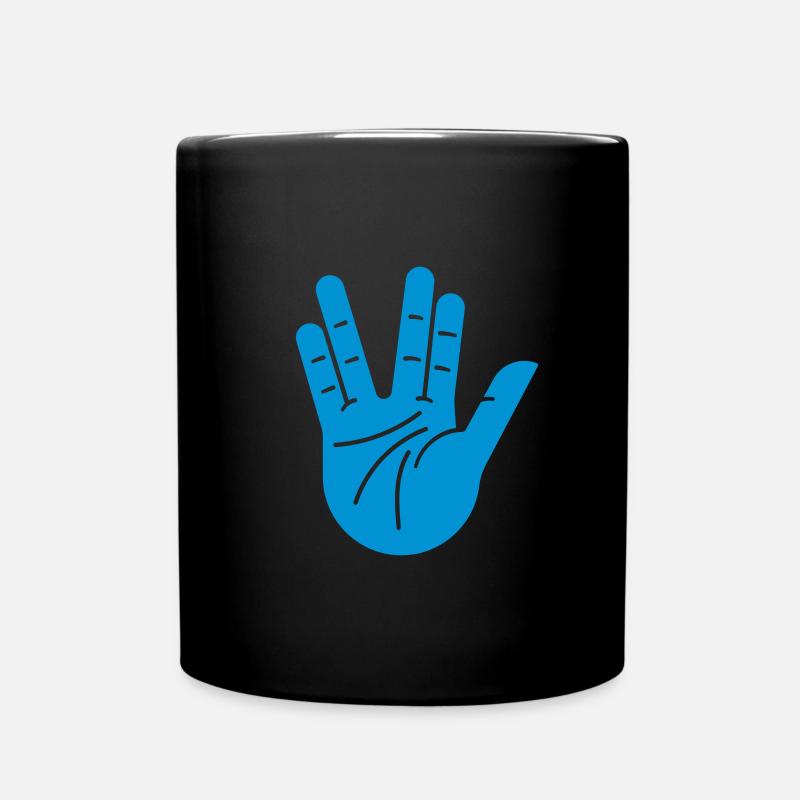 Live long and prosper - Tasse einfarbig - Schwarz