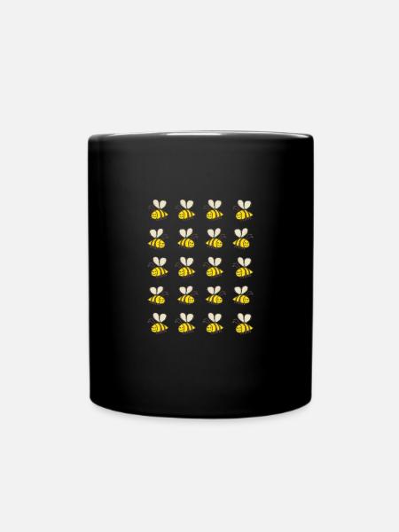 Bienen - Tasse einfarbig - Schwarz