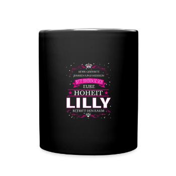 Your Highness Lilly enters the room - Full Colour Mug - black - Front