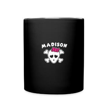 Pirate Madison Design pour les filles et les femmes - Mug uni - noir - Devant