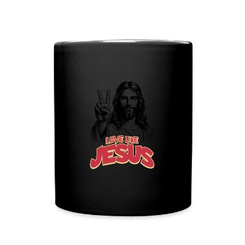 Love Like Jesus Movie Poster Style - Full Colour Mug - black - Front