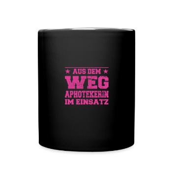 Out of the Way Aphoteker in Action Design - Full Colour Mug - black - Front