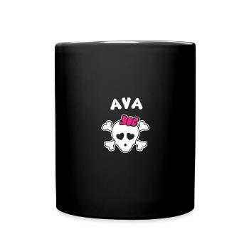 Pirate Ava Design for Girls and Women - Full Colour Mug - black - Front
