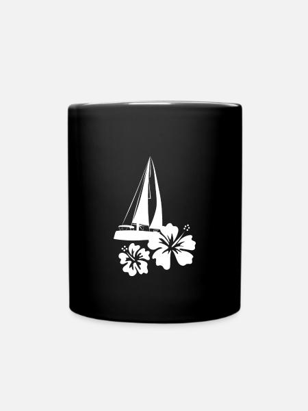 Voilier caraïbes - Mug uni - noir