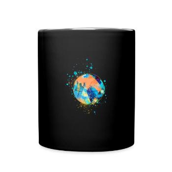 basketball,game,graffiti,painting,colorful - Full Colour Mug - black - Front