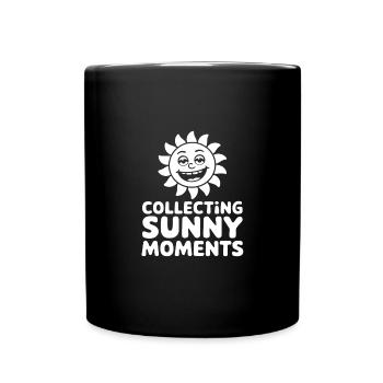 Sunny Summer Moments Vibes Summer Sun - Full Colour Mug - black - Front