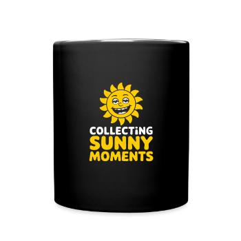 Sunny Summer Moments Vibes Summer Sun - Full Colour Mug - black - Front