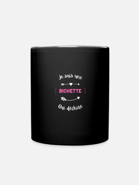 Je suis une bichette qui déchire - Mug uni - noir