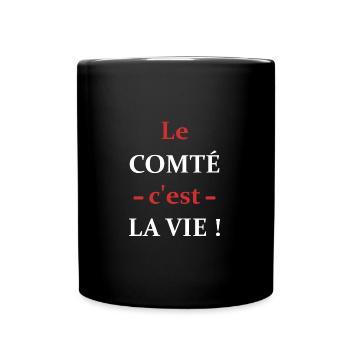 Le comté c'est la vie - Mug uni - noir - Devant