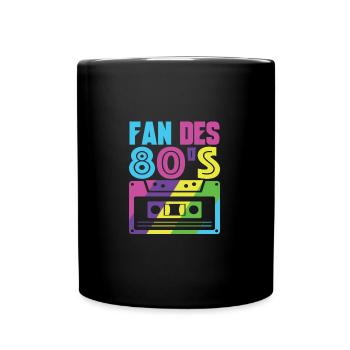 fan des 80s - Mug uni - noir - Devant
