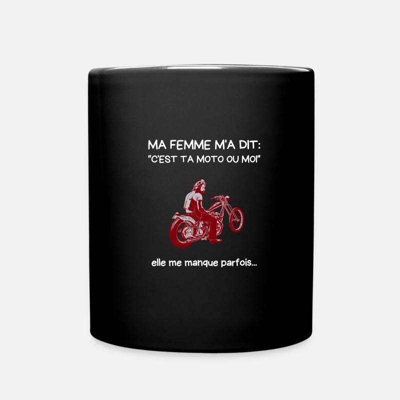 ta moto ou moi - Mug uni - noir
