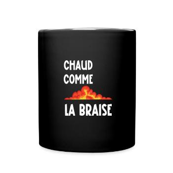 chaud comme la braise - Mug uni - noir - Devant