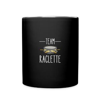 team raclette - Mug uni - noir - Devant