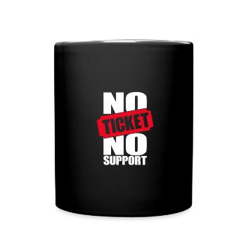 No Ticket No Support Computer Scientist IT Administrator - Full Colour Mug - black - Front