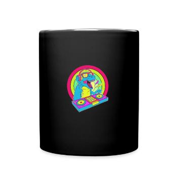 Rave Raver Techno music Techno bass Mischpult - Tasse einfarbig - Schwarz - Vorne