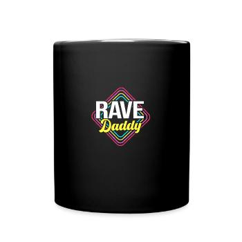 Rave Raver Techno music Techno bass Mixer - Full Colour Mug - black - Front