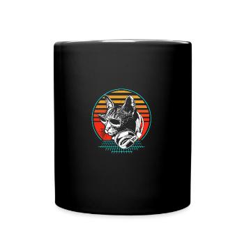 Rave Raver Techno music Techno bass Mischpult - Tasse einfarbig - Schwarz - Vorne