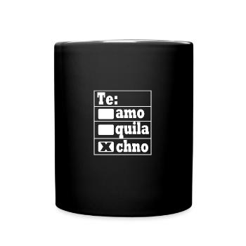Rave Raver Techno music Techno bass Mixer - Full Colour Mug - black - Front