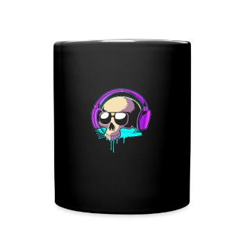 Rave Raver Techno music Techno bass Mischpult - Tasse einfarbig - Schwarz - Vorne