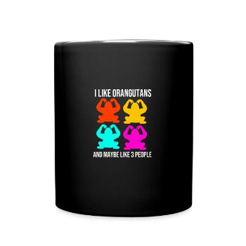 Orangutan - Full Colour Mug - black - Front