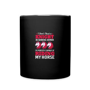 Show Jumping Show Jumping - Full Colour Mug - black - Front