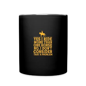 Show Jumping Show Jumping - Full Colour Mug - black - Front