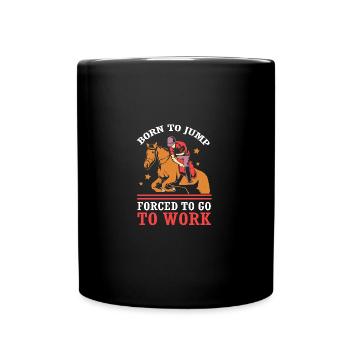 Show Jumping Show Jumping - Full Colour Mug - black - Front