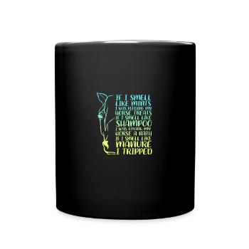 Dressur Dressurpferd Dressurreiter - Tasse einfarbig - Schwarz - Vorne