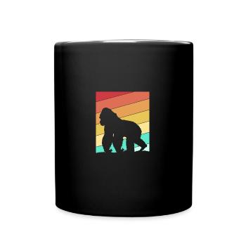 Gorilla - Full Colour Mug - black - Front