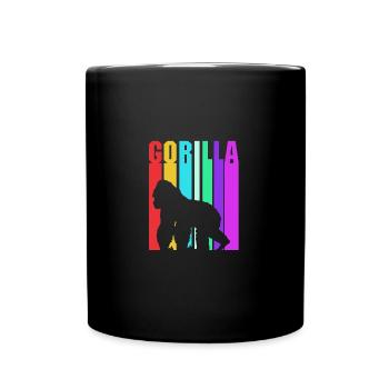 Gorilla - Full Colour Mug - black - Front