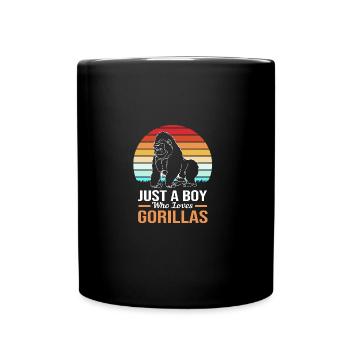 Gorilla - Full Colour Mug - black - Front