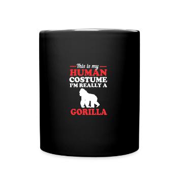 Gorilla - Full Colour Mug - black - Front