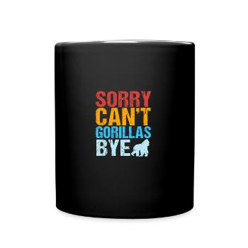 Gorilla - Full Colour Mug - black - Front