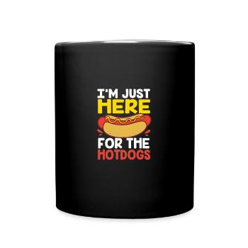 Collation hot-dog - Mug uni - noir - Devant