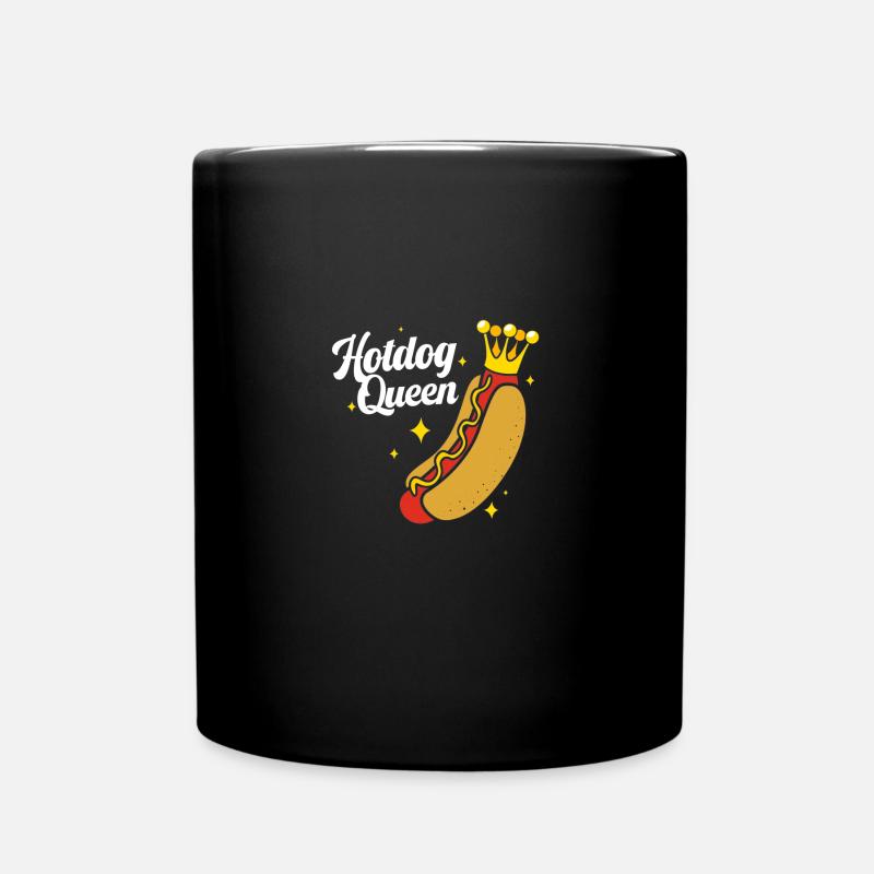 Hot Dog Snack - Full Colour Mug - black