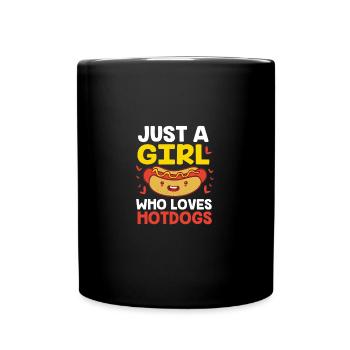 Collation hot-dog - Mug uni - noir - Devant