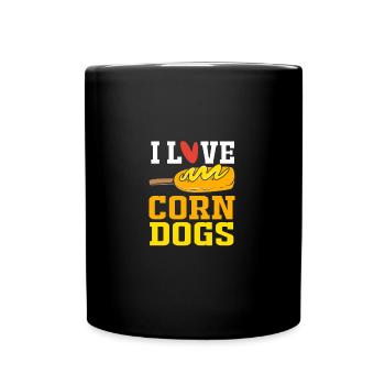 Collation hot-dog - Mug uni - noir - Devant
