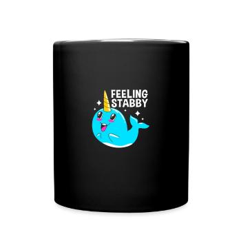 Narwal - Tasse einfarbig - Schwarz - Vorne
