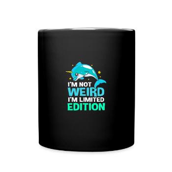 Narwal - Tasse einfarbig - Schwarz - Vorne