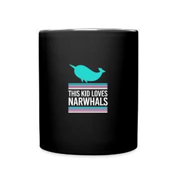 Narwal - Tasse einfarbig - Schwarz - Vorne