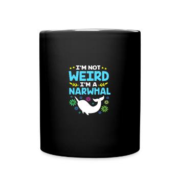 Narwal - Tasse einfarbig - Schwarz - Vorne