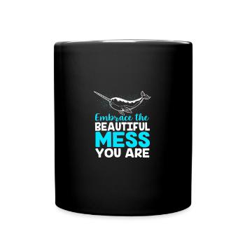 Narwal - Tasse einfarbig - Schwarz - Vorne