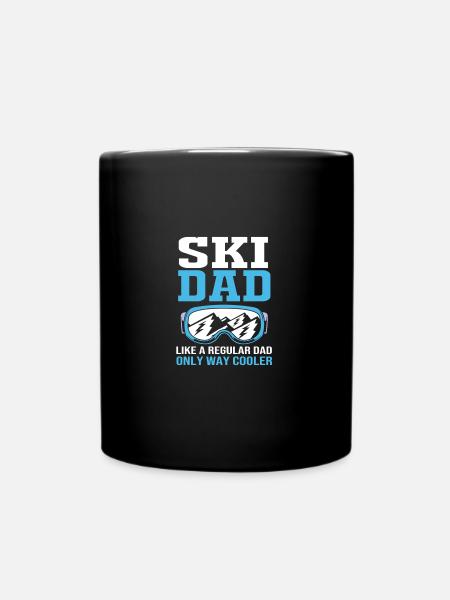 Ski Skiurlaub - Tasse einfarbig - Schwarz