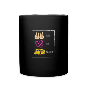Chauffeur d’autobus scolaire Autobus scolaire - Mug uni - noir - Devant